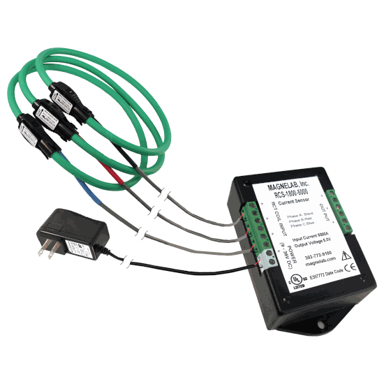 Picture of RCS-1800 Series Three-Phase Rogowski Coils and 0.333 Vac Integrator by Magnelab