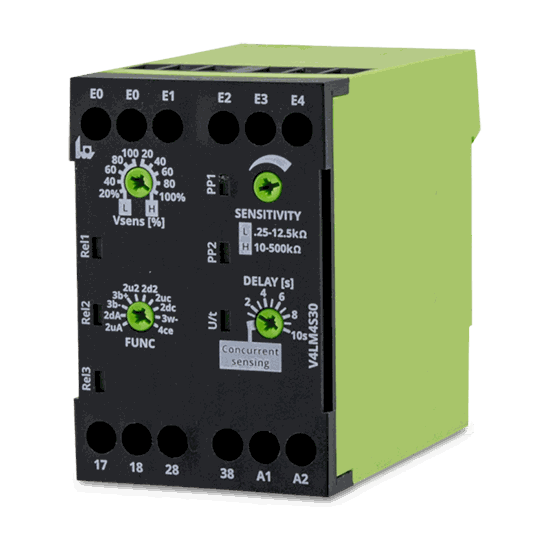 Picture of V4LM4S30 24-240V AC/DC Conductive Liquid Level Monitoring Relay by Tele Haase