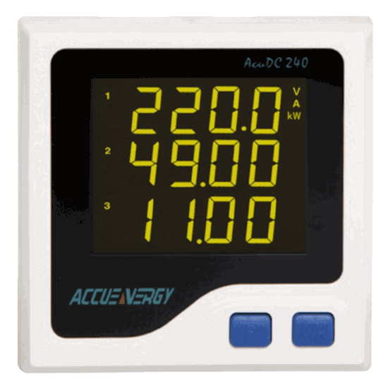 Picture of AcuDC 243 1000 Vdc Input Power & Energy Meter by Accuenergy