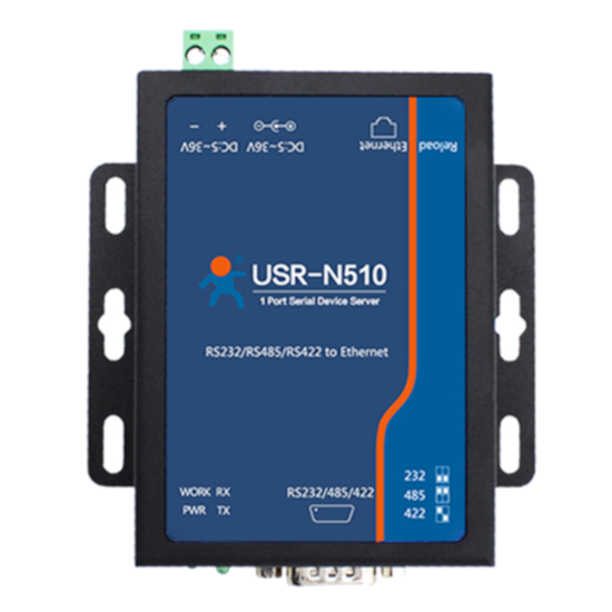 Picture of USR-N510 / USR-N510-H7-4 1 Serial Port Bi-directional Serial to Ethernet Device Server by USR IOT
