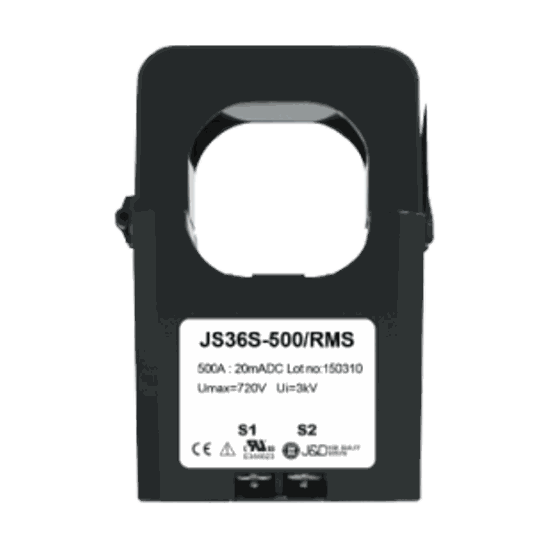 Picture of JS36S-500A-RMS 500A Input 4-20 mA Output AC Current Transducer by J&D