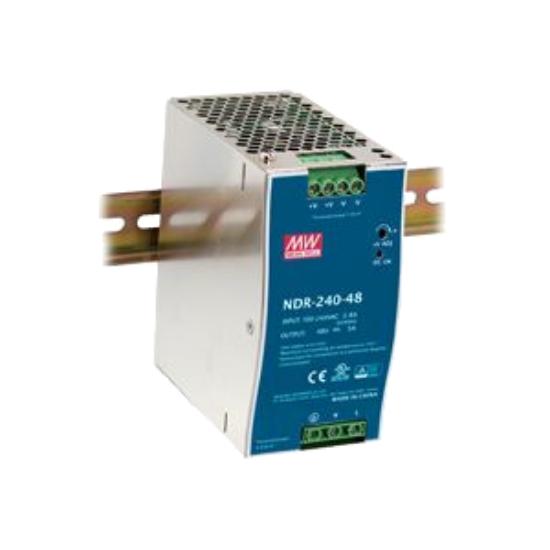Picture of NDR-240-24 24 Vdc Single Output Industrial DIN Rail Power Supply by Mean Well