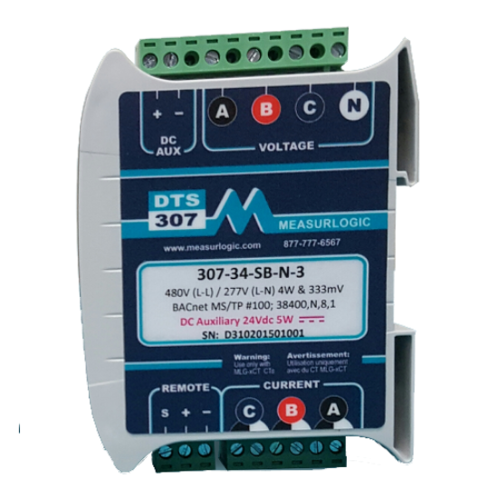 Picture of DTS 307 333mV Input AC Ultra Compact Line Powered Power & Energy Sub-Meter Submeter by Measurlogic