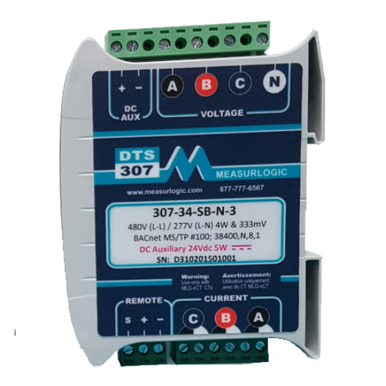 Picture of DTS 307 333mV Input AC Ultra Compact Line Powered Serial Power & Energy Sub-Meter Submeter by Measurlogic