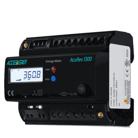 Aim Dynamics | AcuRev 1313 DIN Rail Power and Energy Meter by Accuenergy