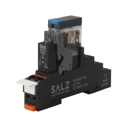 Picture of SA-CS2C-D24-T-PM RELAY CS 2C-D24-LT-KIT Series CS Relay 2 changeover contacts 24 V DC by SALZ Automation
