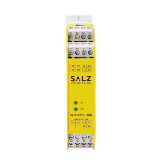 Picture of SA-SAFE-TH-01-00 SAFE-TWO-HAND Functional Safety Module | Safe two-hand control unit up to SIL 3 by SALZ Automation