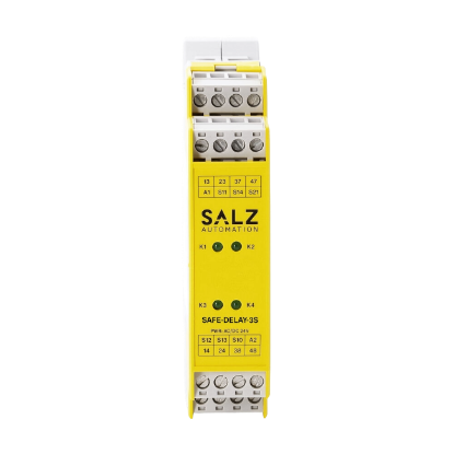Picture of SA-SAFE-DELAY Functional Safety Module | E-Stop monitoring up to SIL 3 with time-off delayed contacts by SALZ Automation