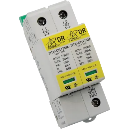 Picture of DTK-DR240P2 120/240Vac Split Phase DIN Rail Surge Protective Device by Ditek