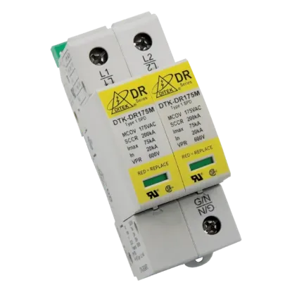 Picture of DTK-DR240P2 120/240Vac Split Phase DIN Rail Surge Protective Device by Ditek