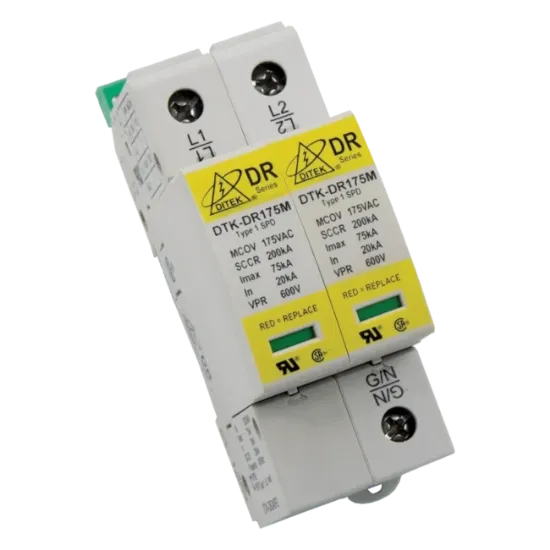 Picture of DTK-DR240P2 120/240Vac Split Phase DIN Rail Surge Protective Device by Ditek
