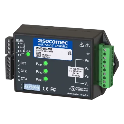 Picture of WattNode® WND-WR-MB-OS Wide-Range Modbus Meter by Socomec