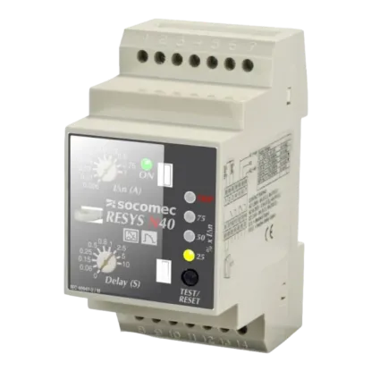 Picture of 49413130 RESYS N40 24-230V AC/DC Ground Leakage Monitoring Relay NFC Communication by Socomec