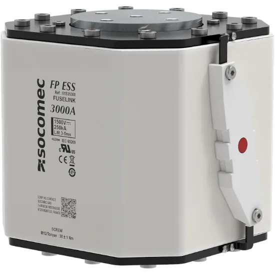 Picture of 61S35300 ESS Fuse Frame 5 3000A 1500 Vdc Flush by Socomec