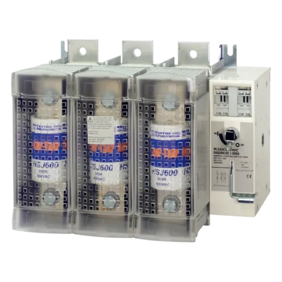 Picture of 38503060 FUSERBLOC UL 3 Pole Fuse disconnect switch 600Vac 600A by Socomec